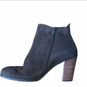 Paul Green Metallic Suede Ankle Boots Size 6